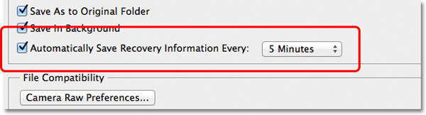 Auto Save Recovery