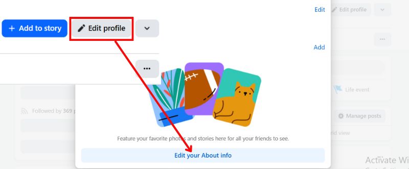 Edite as informações do seu perfil