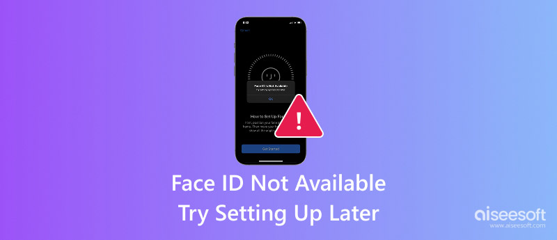 Identificação facial não disponível. Tente configurar mais tarde.