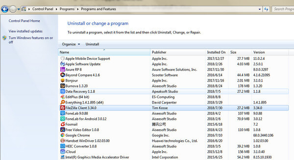 Desinstalar apps