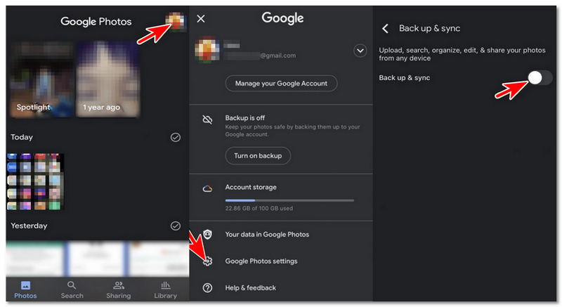 Ativar backup