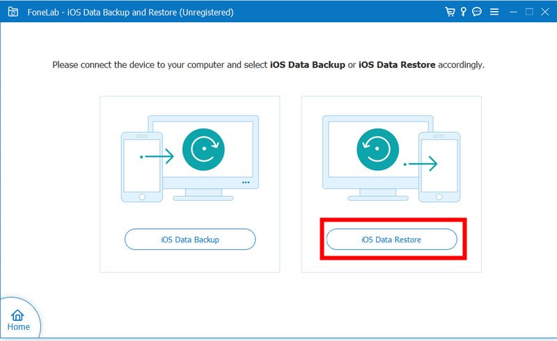 Escolha iOS Data Restore