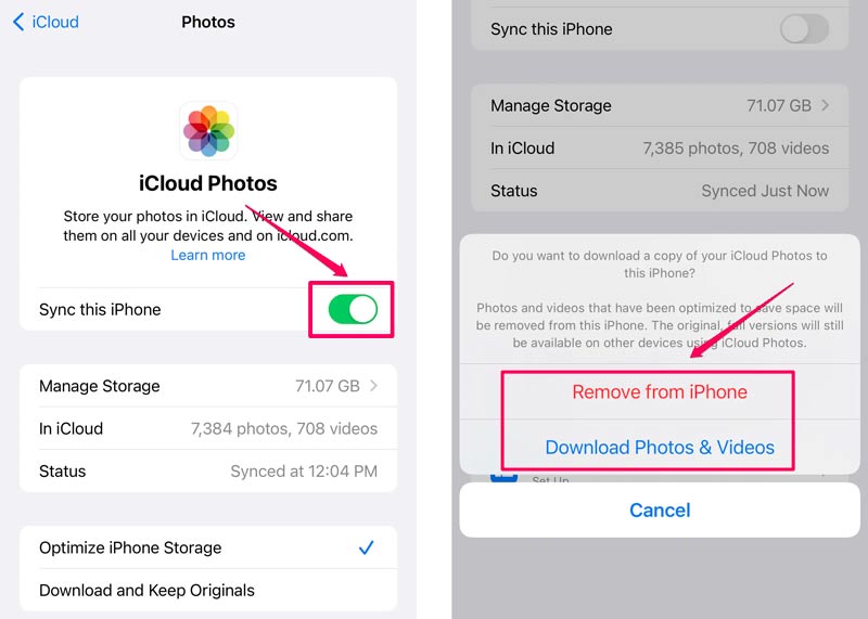 Habilite o iCloud Photos para otimizar o armazenamento do iPhone