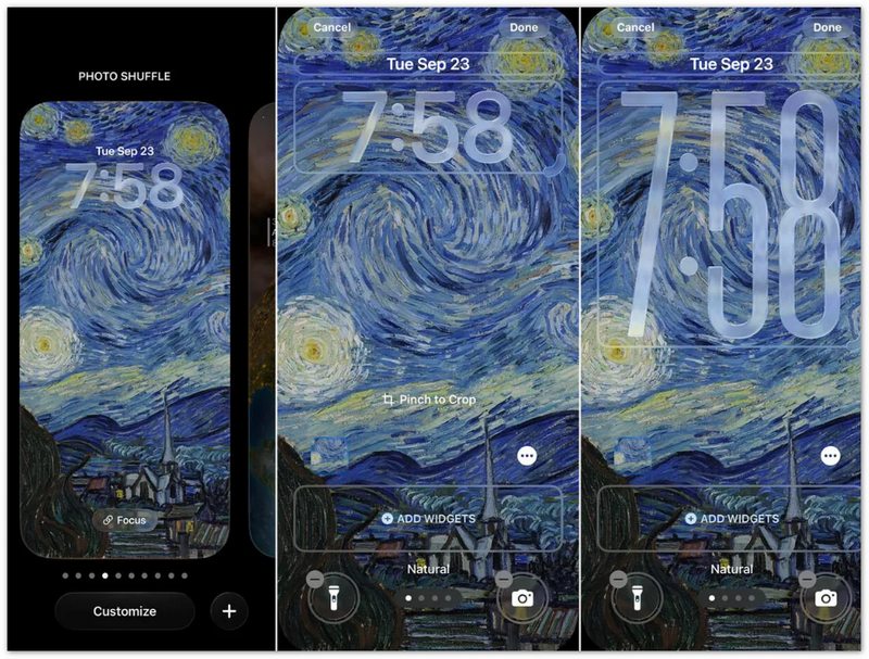 Adicionar widgets à tela de bloqueio do iPhone