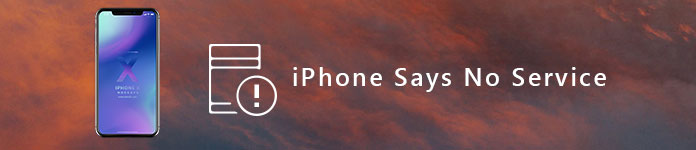 Corrigir o iPhone diz que não há serviço