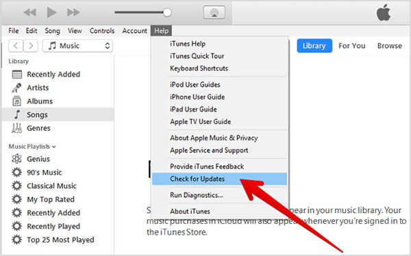 iTunes Atualização