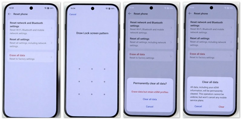 Clear All Data In Settings