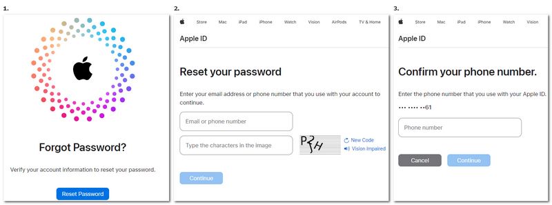 Apple Esqueceu a senha