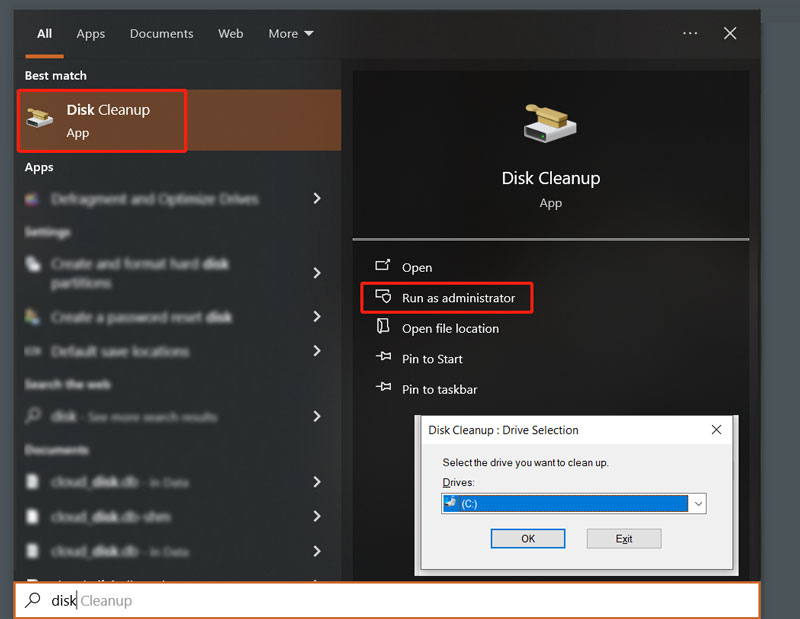 Executar limpeza de disco no Windows 10