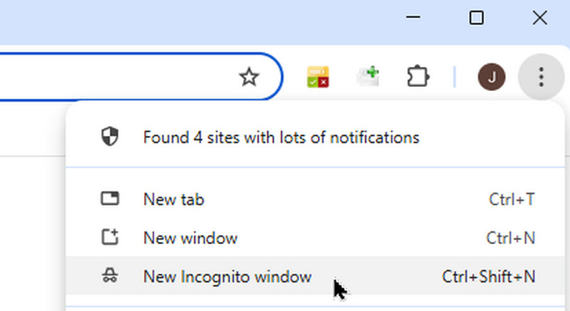 Modo incógnito