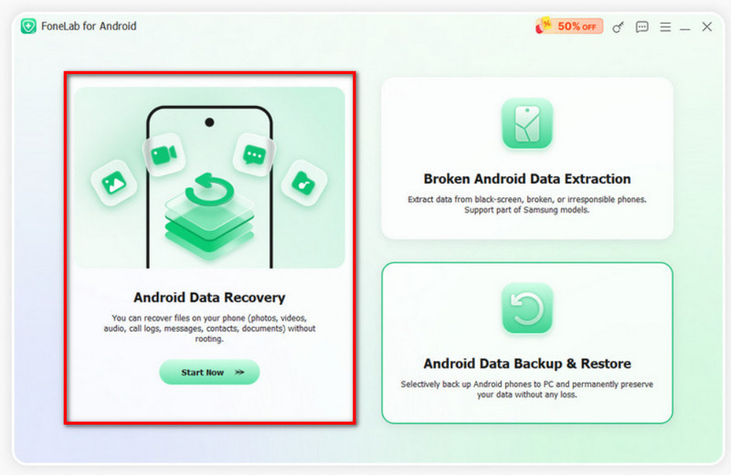 Escolha Recuperação de Dados Android