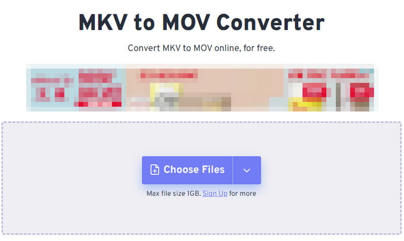 FreeConvert MKV para conversor Adicionar arquivo