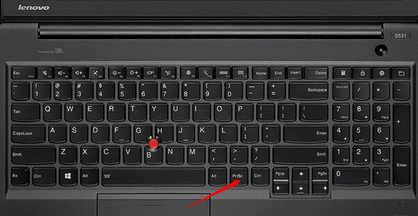 Chave de captura de tela da Lenovo