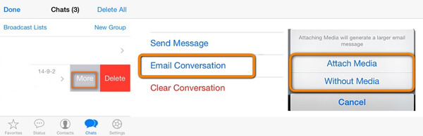 Transferir WhatsApp para novo iPhone por e-mail