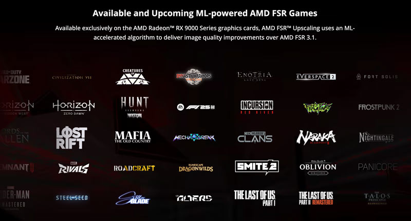 Principais jogos compatíveis com upscaling da AMD