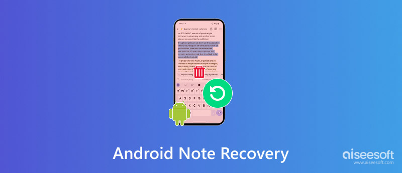 Recuperar notas apagadas no Android