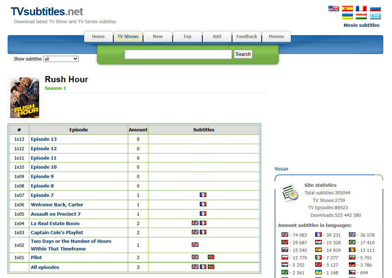 Baixar legendas de TV