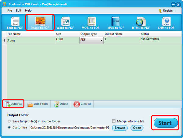 Converter PNG para PDF