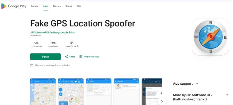 Instalar localização GPS falsa