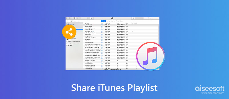 Compartilhar lista de reprodução do iTunes