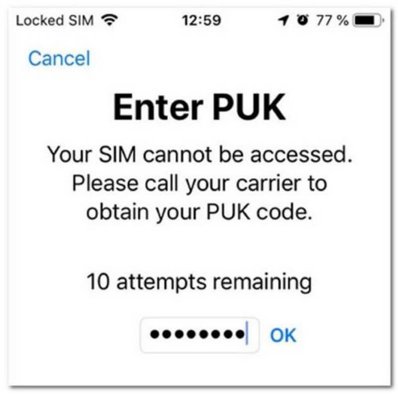 Código Puk