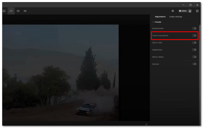 Enable Frame Interpolation