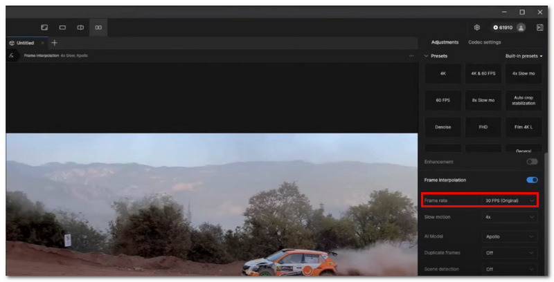 Set Frame Rate