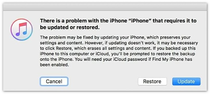 Processo de restauração do Finder