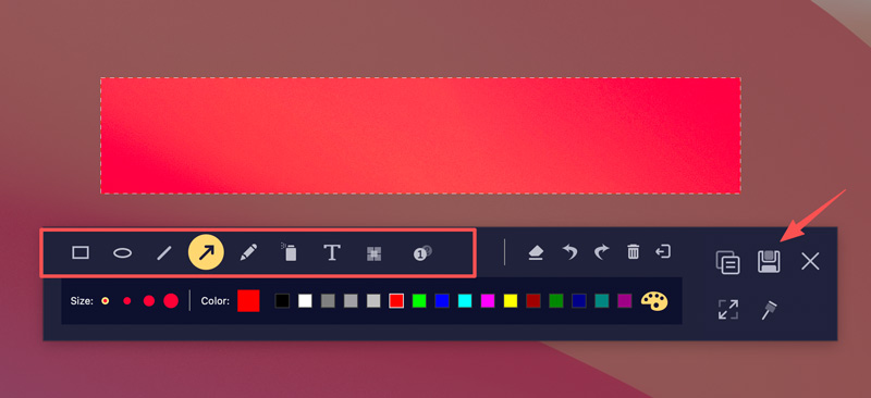 Editar Captura de Tela do Mac Salvar