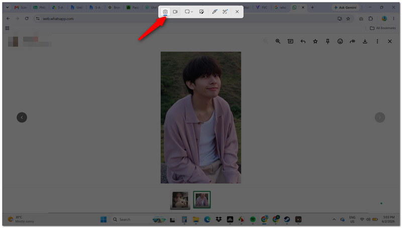 Select A Mode To Screenshot