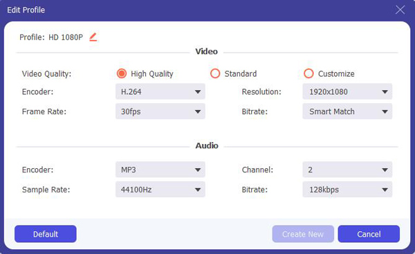Configuração de FLV