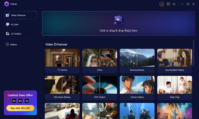 Adicionar arquivo de vídeo ao Video Enhancer